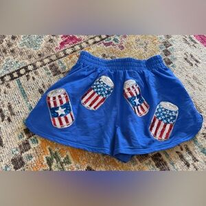 Fantastic Fawn Royal Blue Elastic Waist Pull-On Shorts